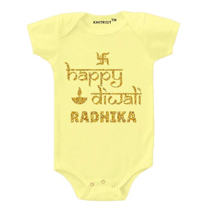 Shubh Diwali Onesie (Yellow)