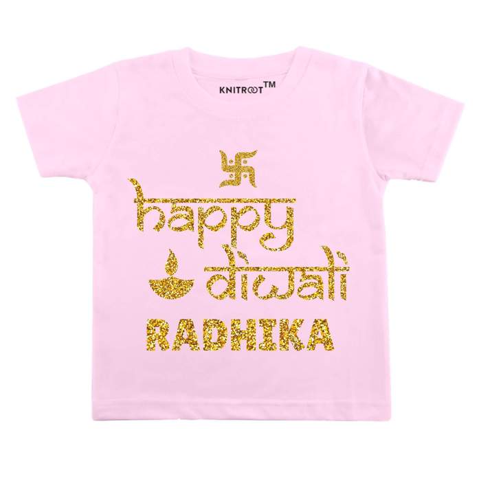 Shubh Diwali T-shirt (pink)