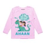 full day of fun and masti outfit in pink color