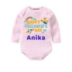 happy childrens day stated outfit for newborn baby