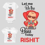 Let me be the Boss Today Newborn Outfit