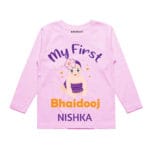 my first bhaidooj baby wear for girl