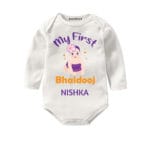 my first bhaidooj baby wear for girl