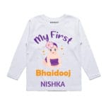 my first bhaidooj baby wear for girl