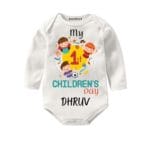 my first children day newborn pink outfit