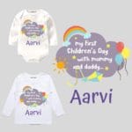 My First Children Day with Mommy and Daddy Outfit