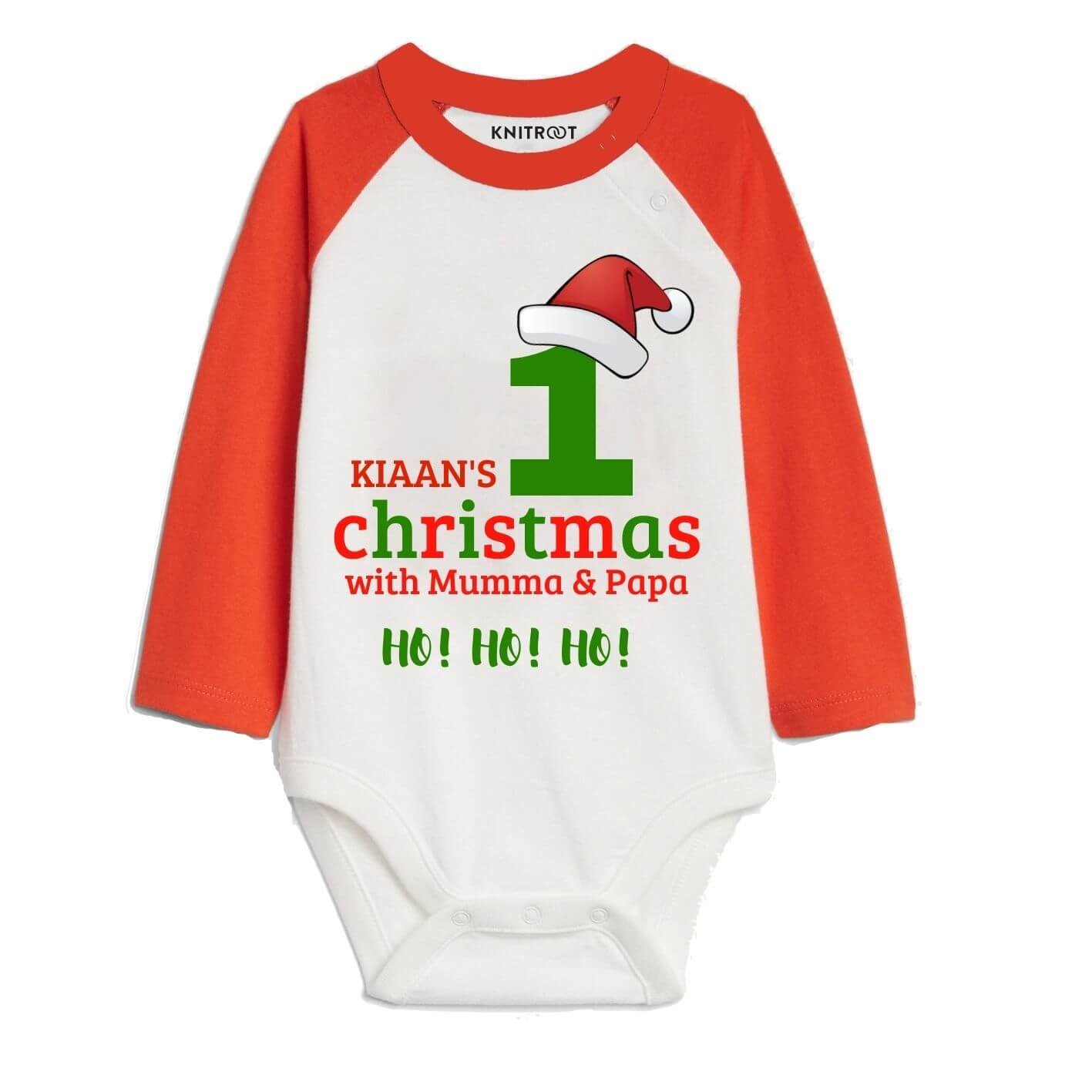 1st Christmas with Mumma & Papa onesie