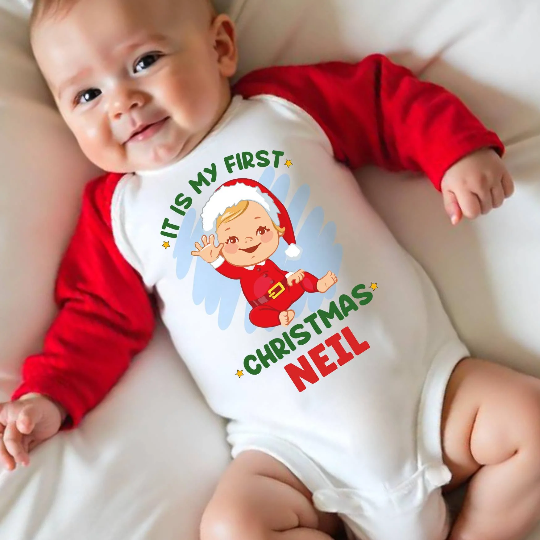 7 baby boy first christmas outfit