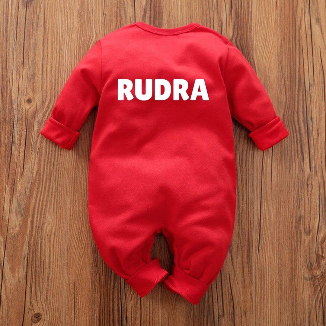 Christmas Baby Suit back