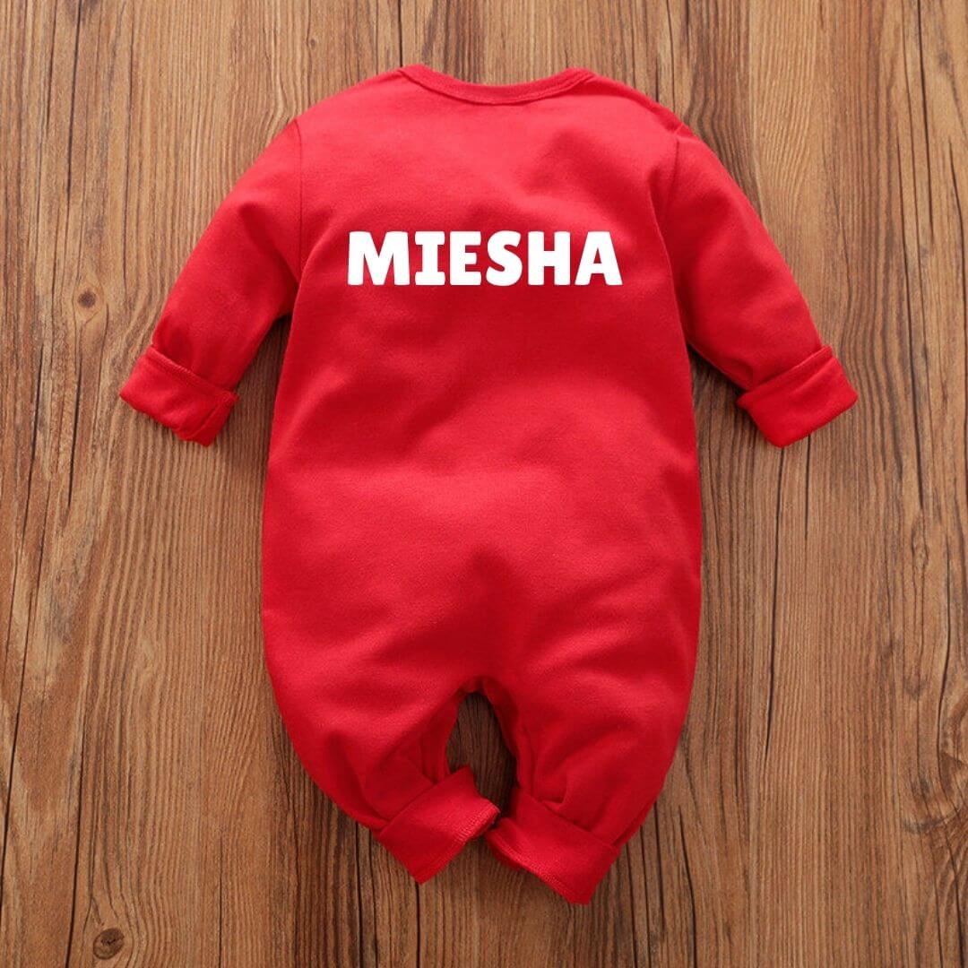 My First Christmas Jumpsuit for Newborns back