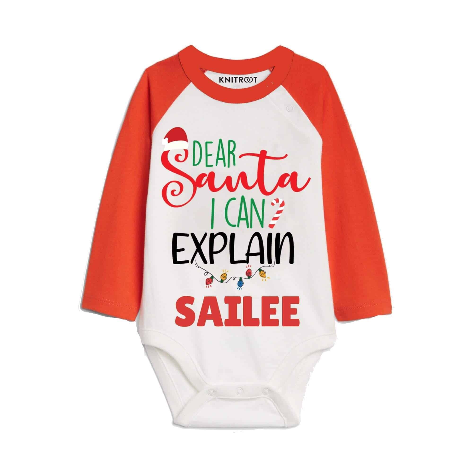 dear santa i can explain onesie