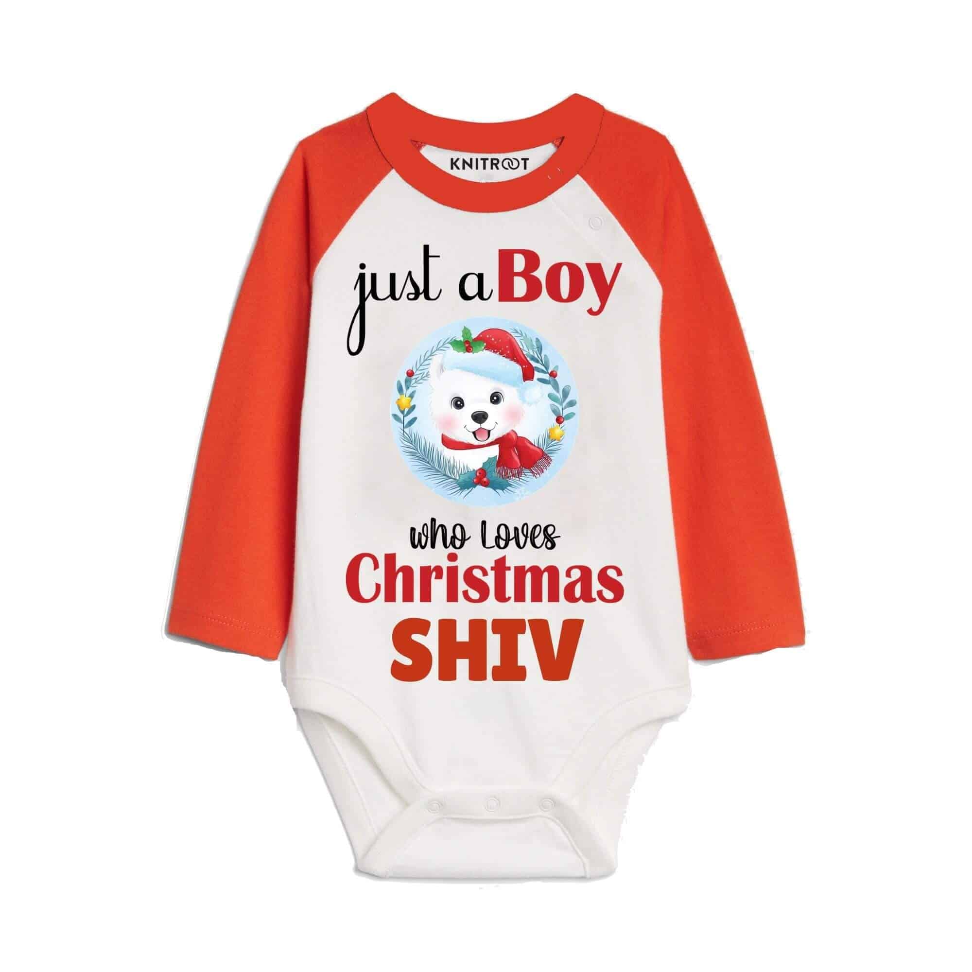 just a boy onesie for christmas