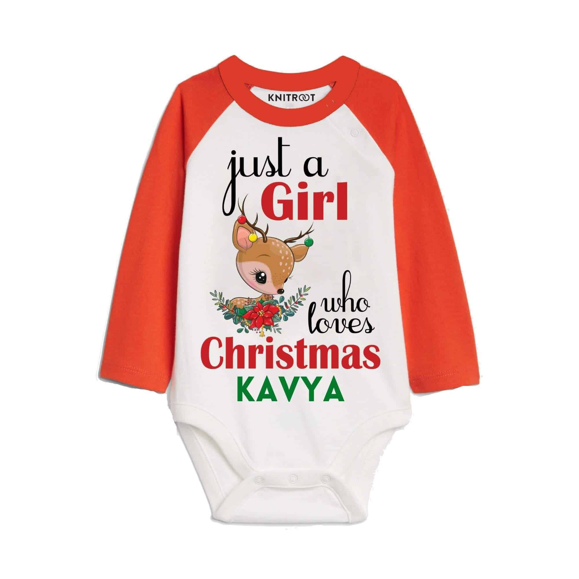 just a girl onesie for christmas