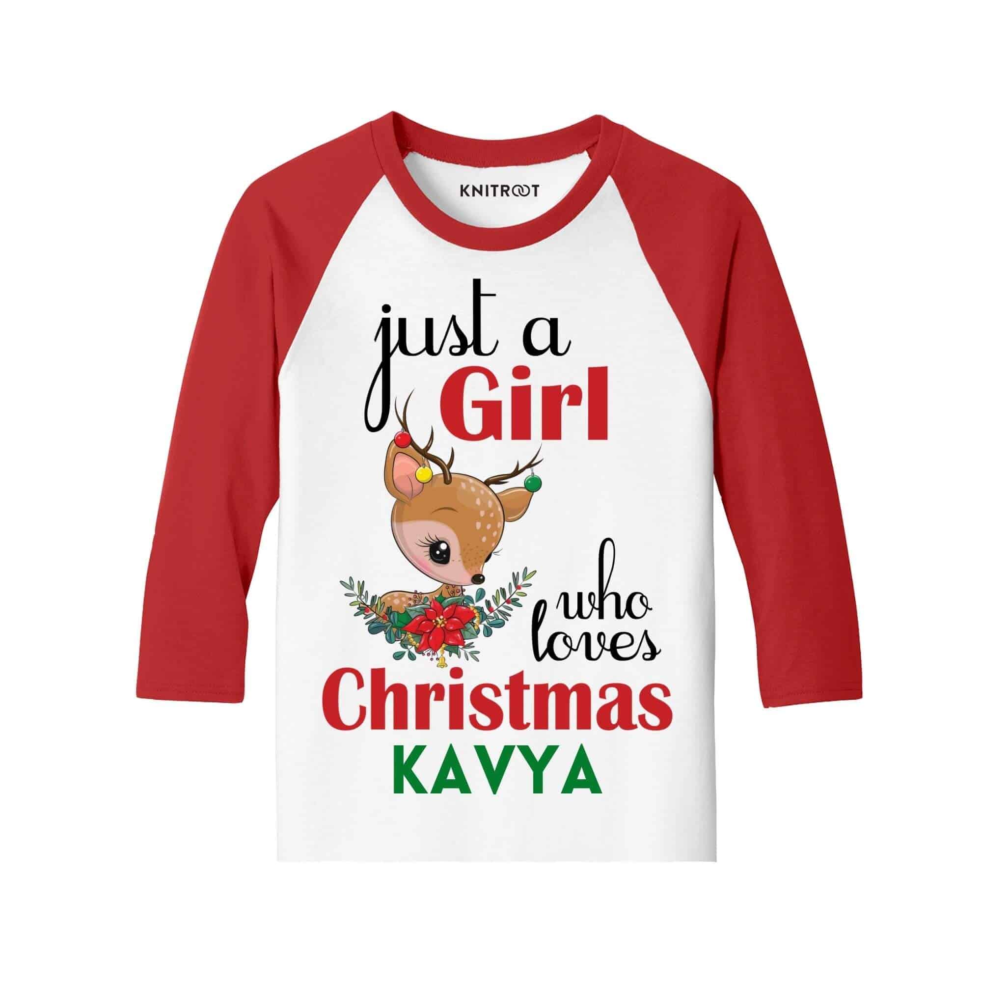 just a girl t shirts for christmas