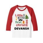 first christmas onesie and t shirts