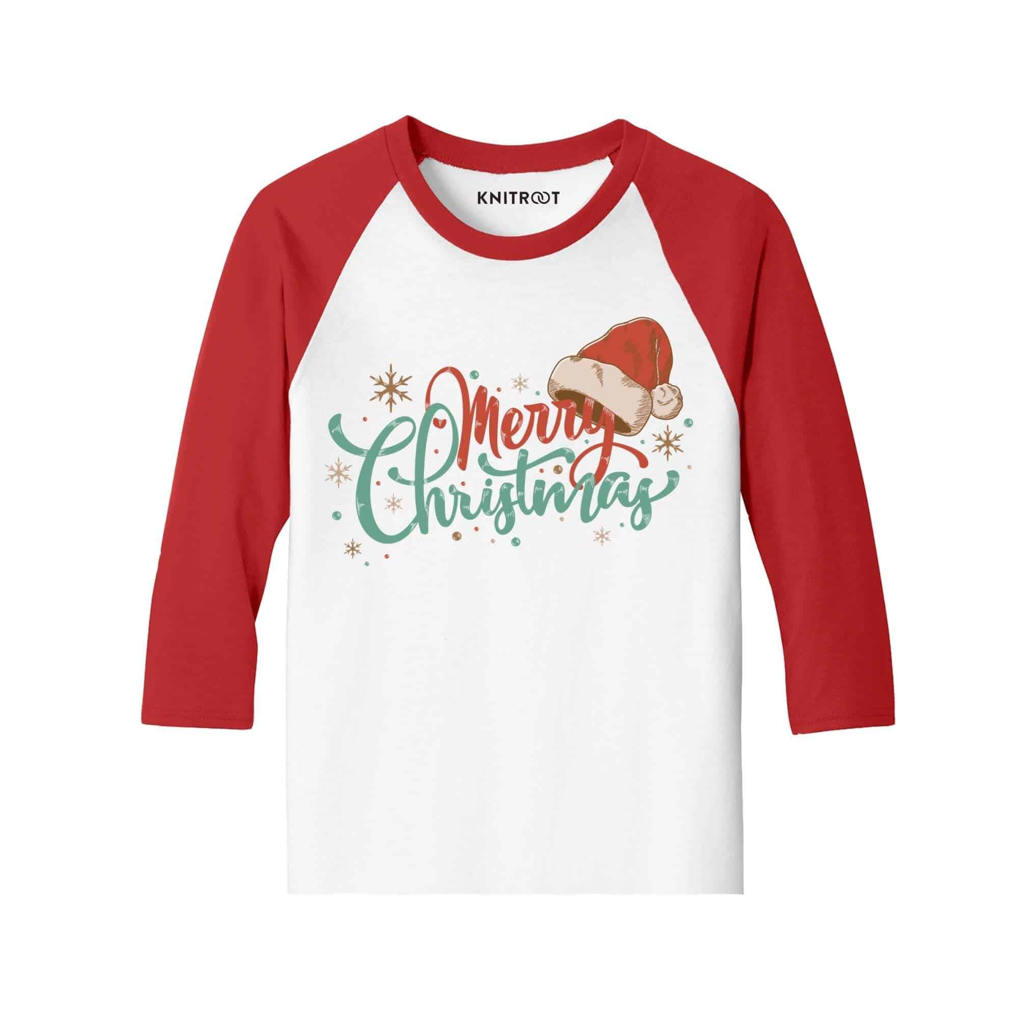 merry christmas raglan t shirts