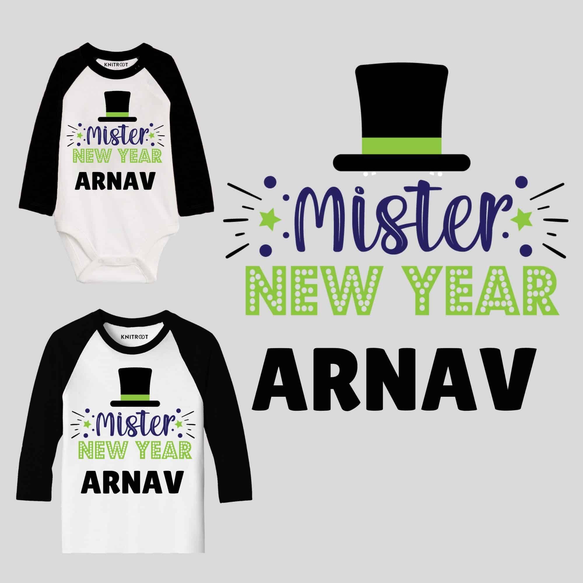 mister new year baby boy kids outfit