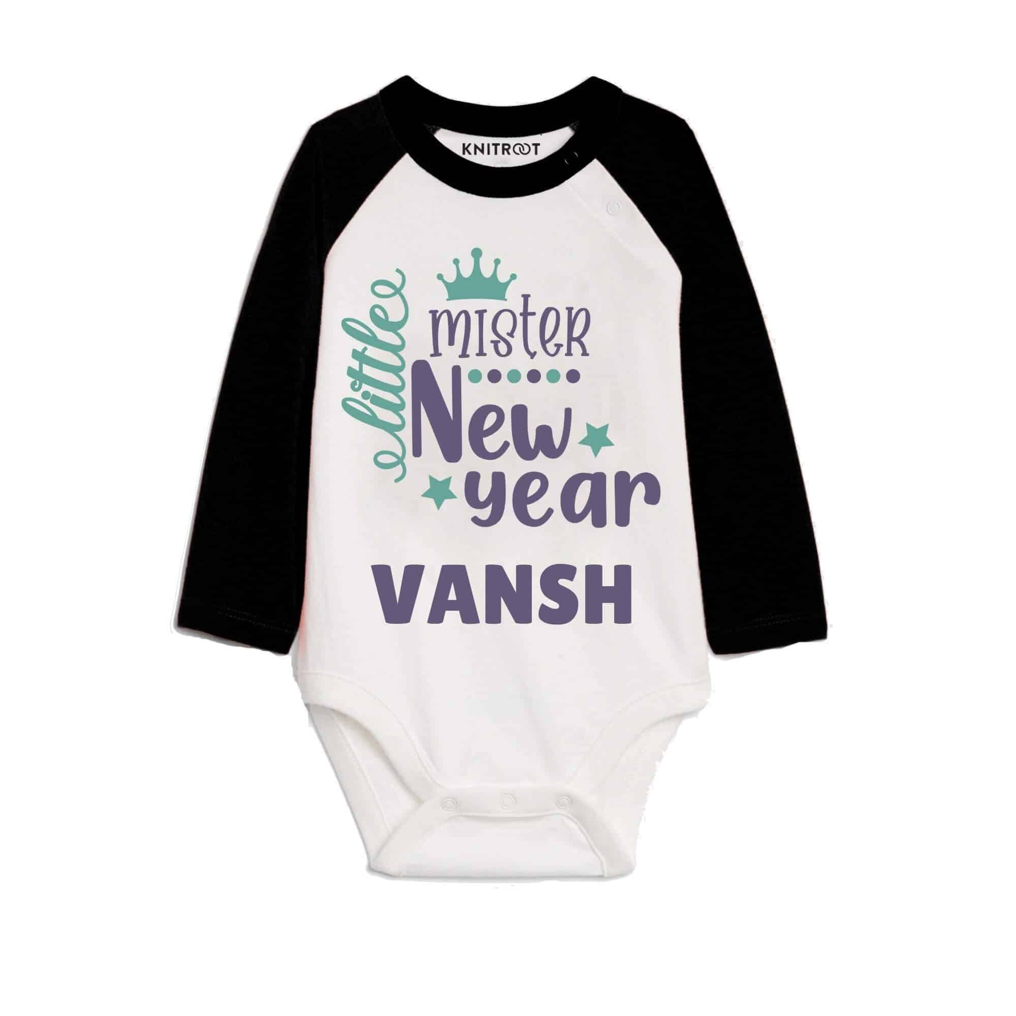 mister new year baby romper for boys