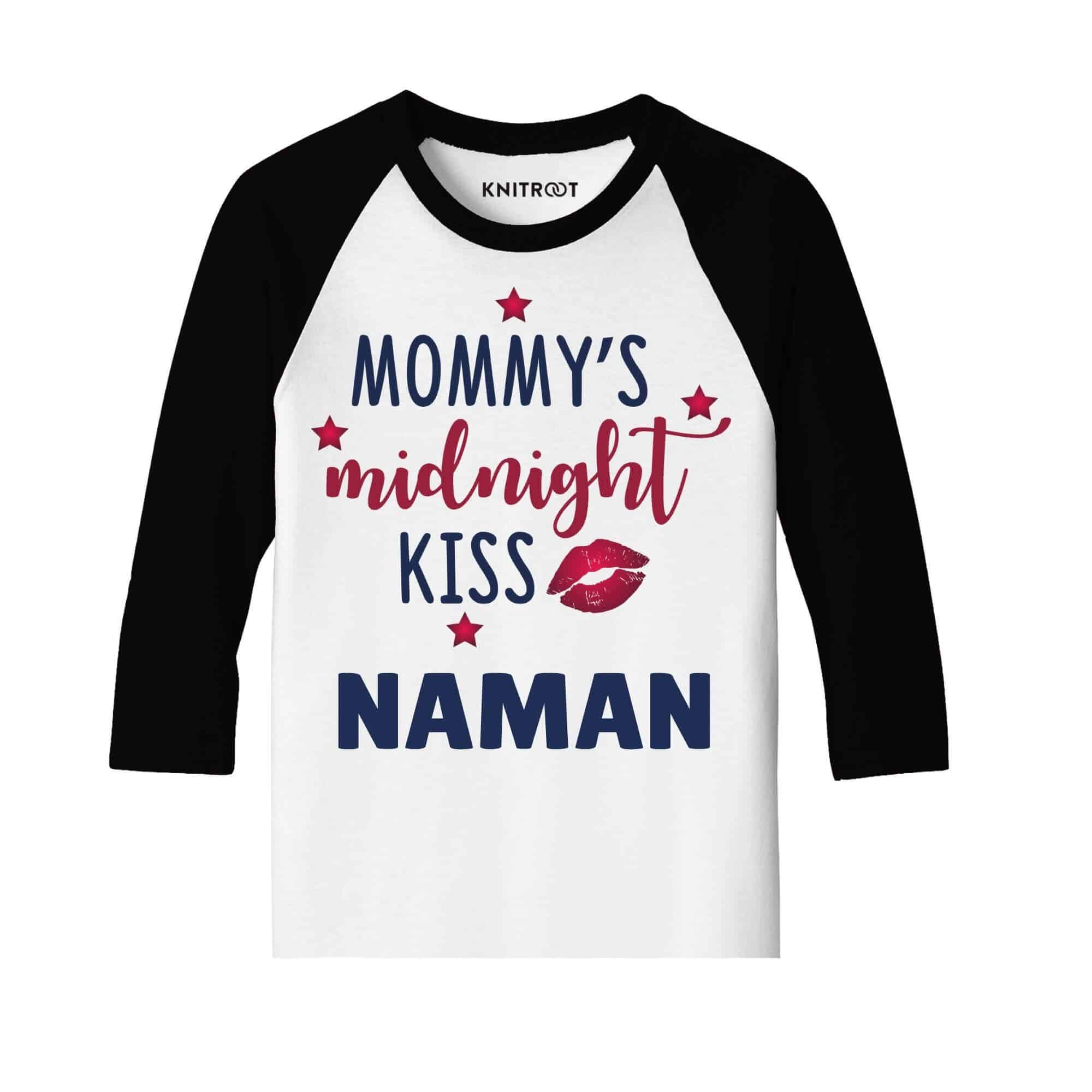 mommy midnight kiss t shirts for kids