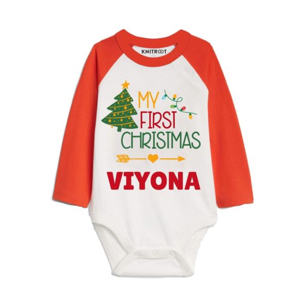 my first christmas baby rompers for newborn