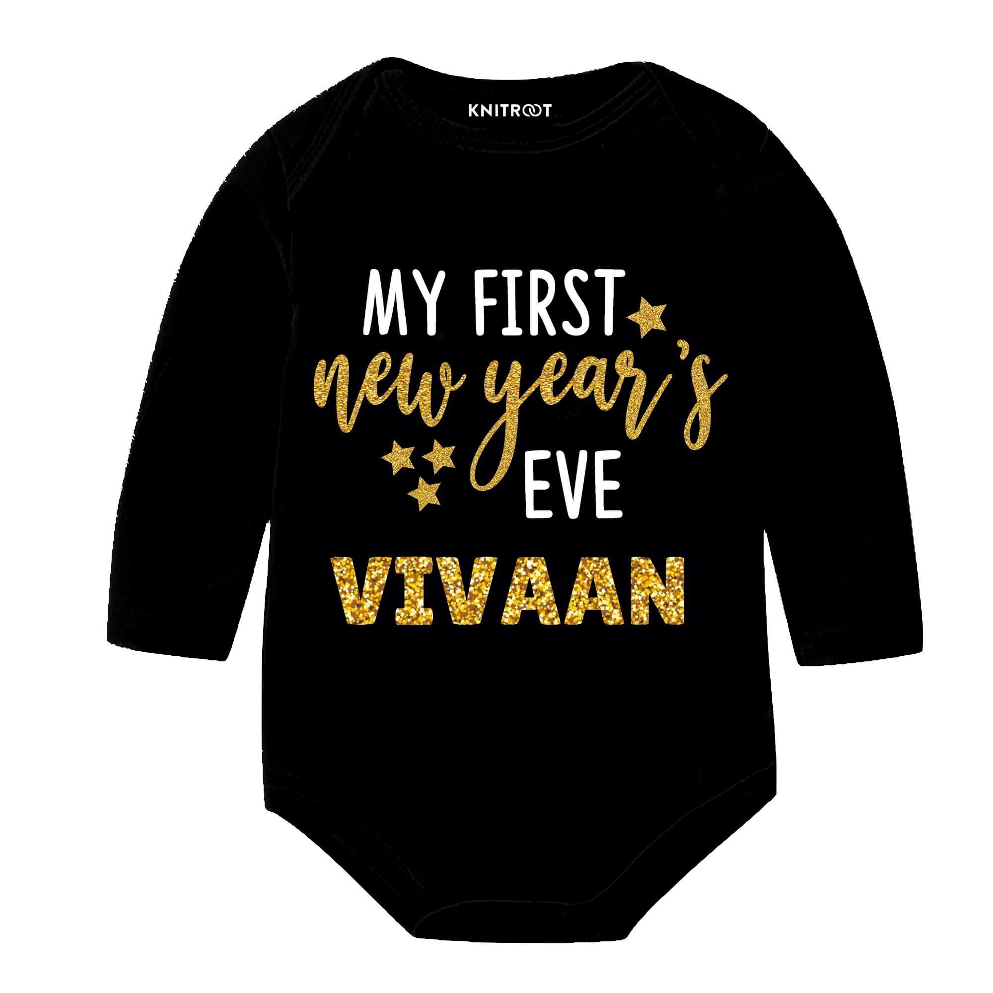 my first new year eve black onesie