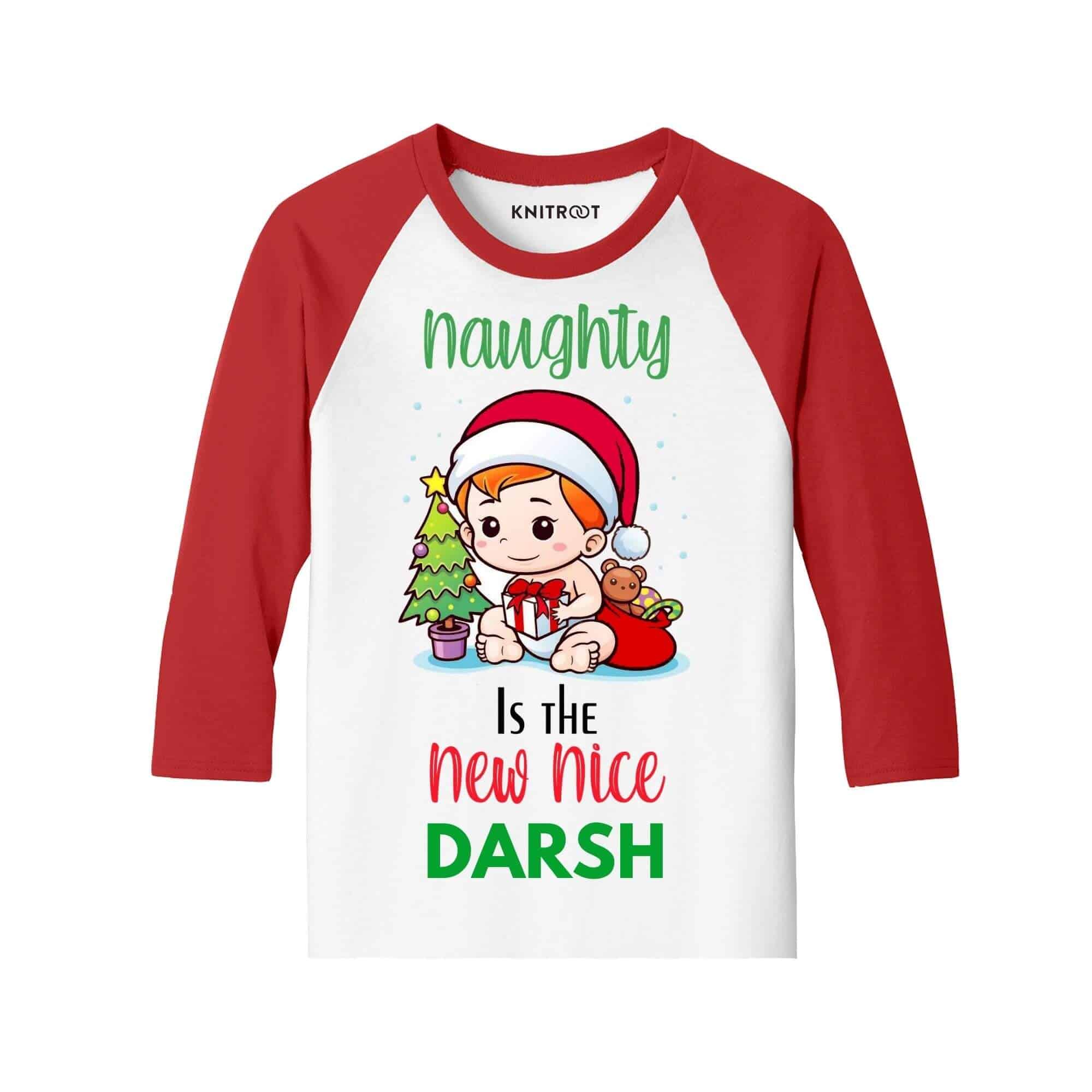 naughty is the new nice christmas t shirts