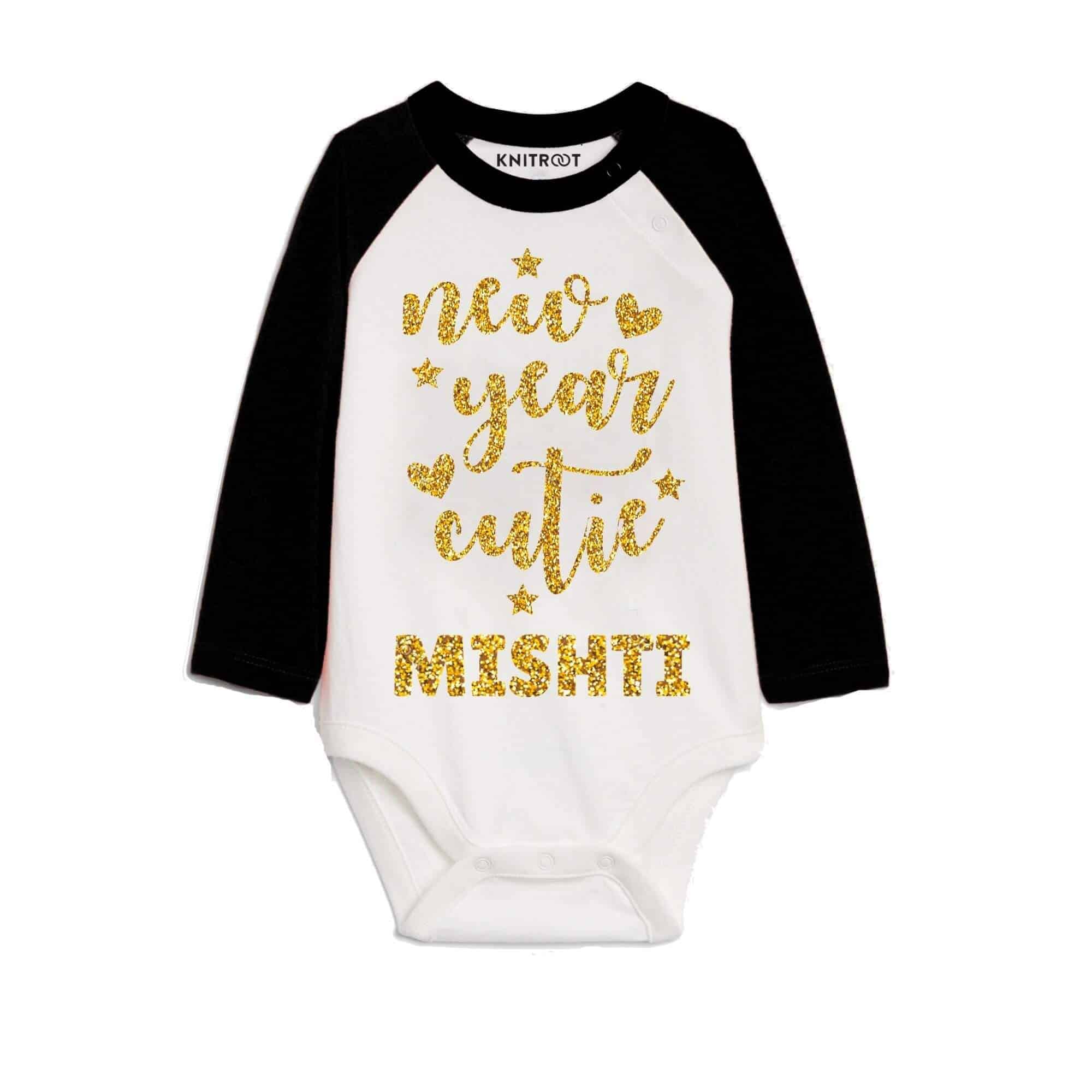 new year cutie onesie for toddlers