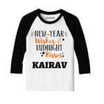 new year wishesh and midnight kisses baby clothes
