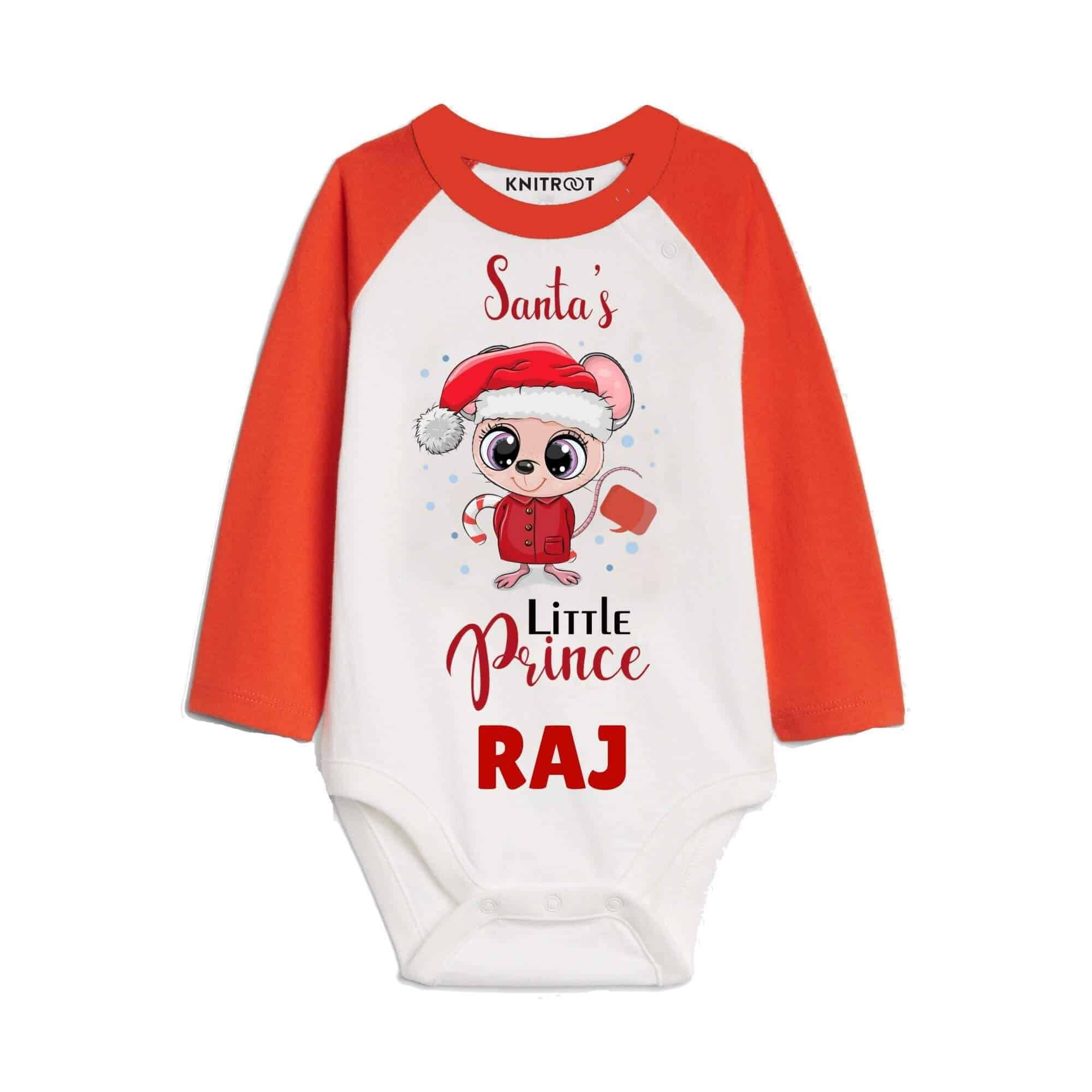 santa little prince onesie