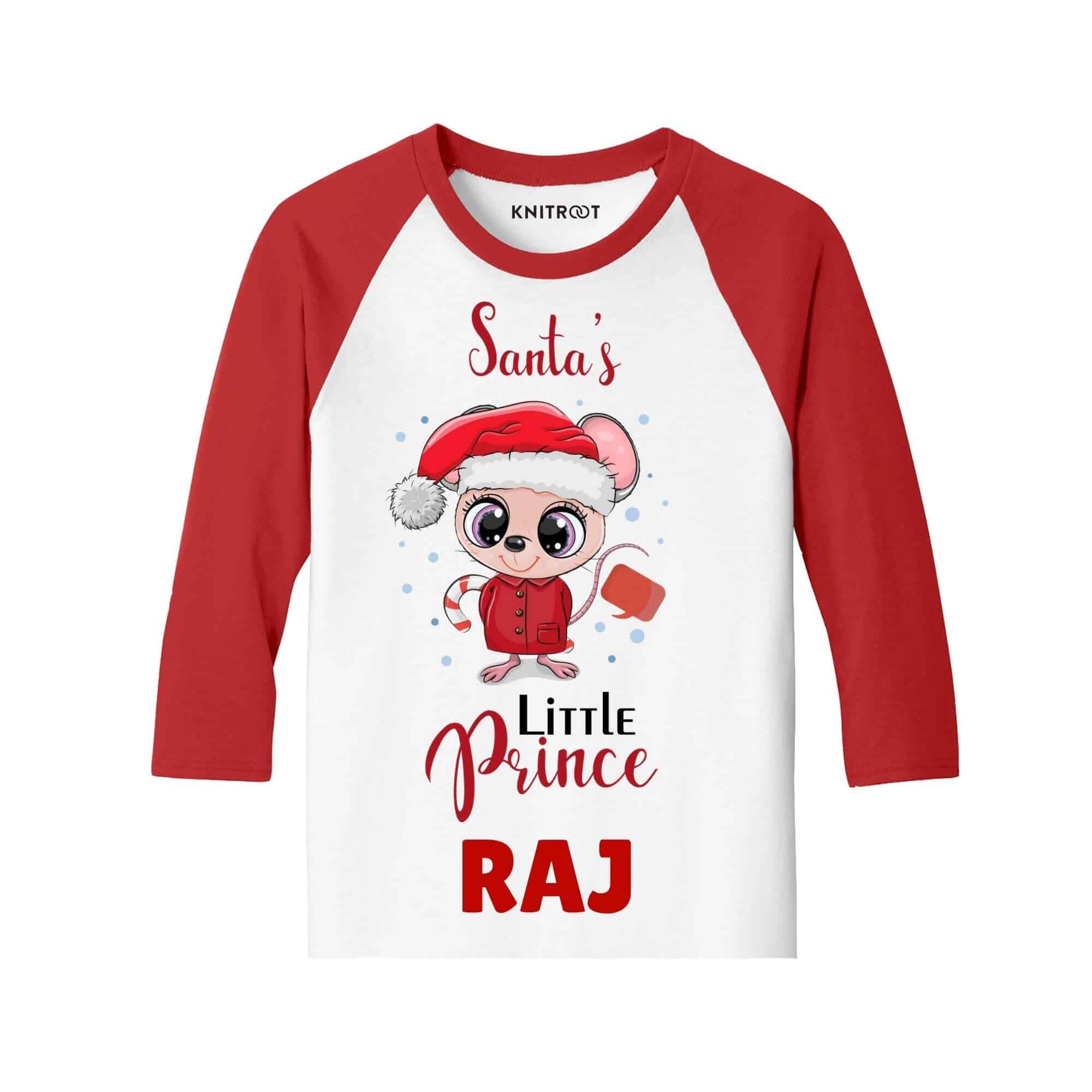santa little prince tees for kids