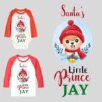 Santa's Little Prince Baby Boy Outfit