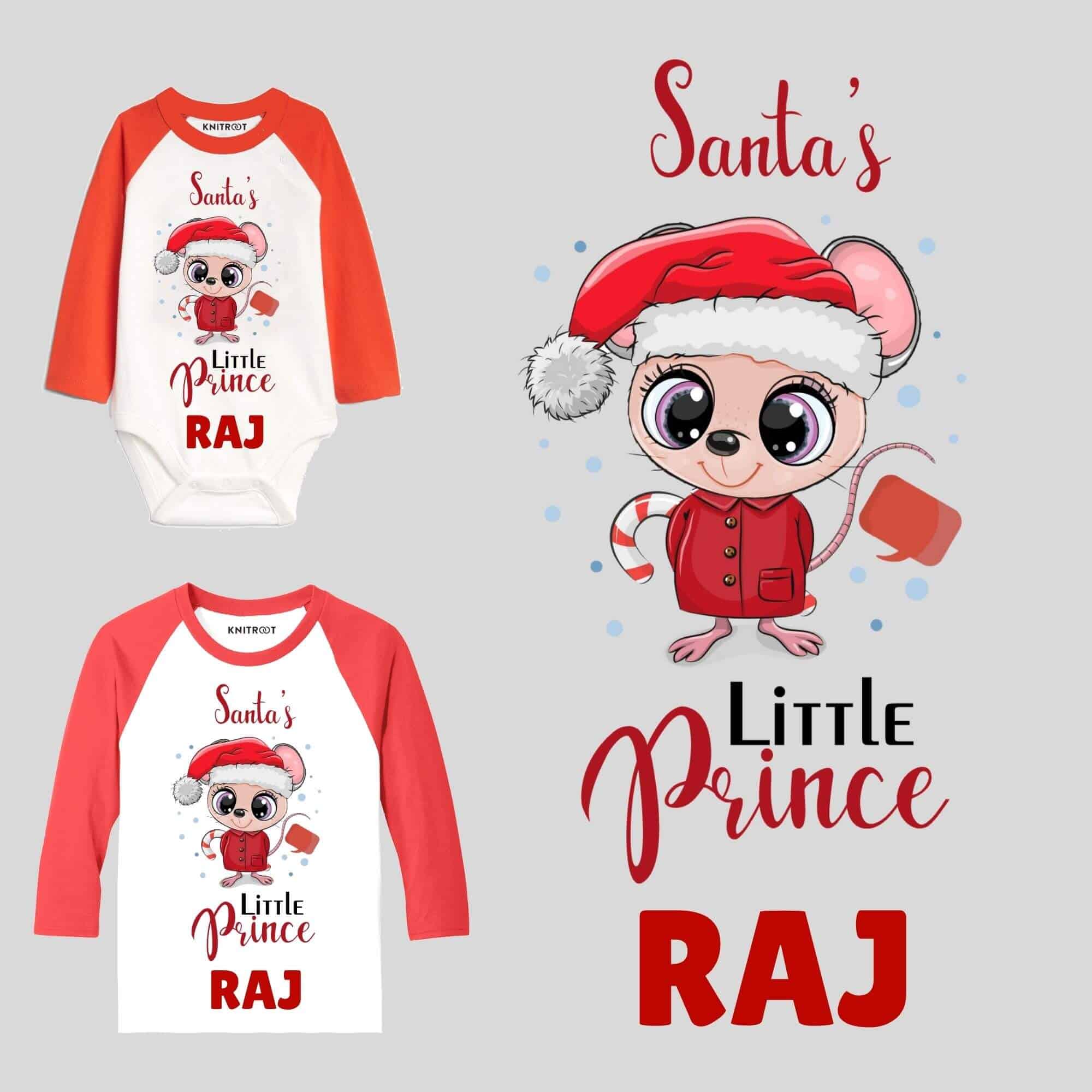 santa's little prince baby boy outfits