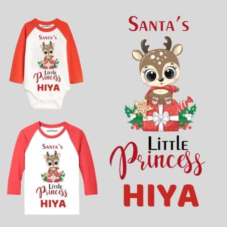 Santa's little Princess Baby Girl Outfit