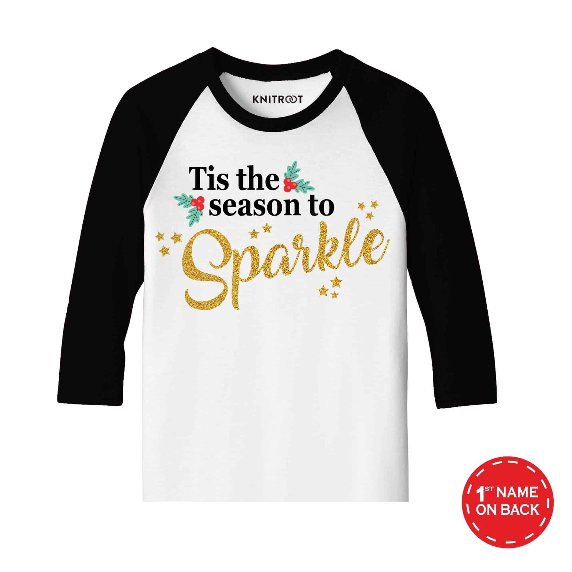 tis the season to sparkle t shirts forkids