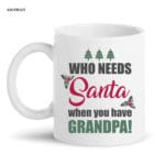 christmas coffee mug dedicated for grandpa