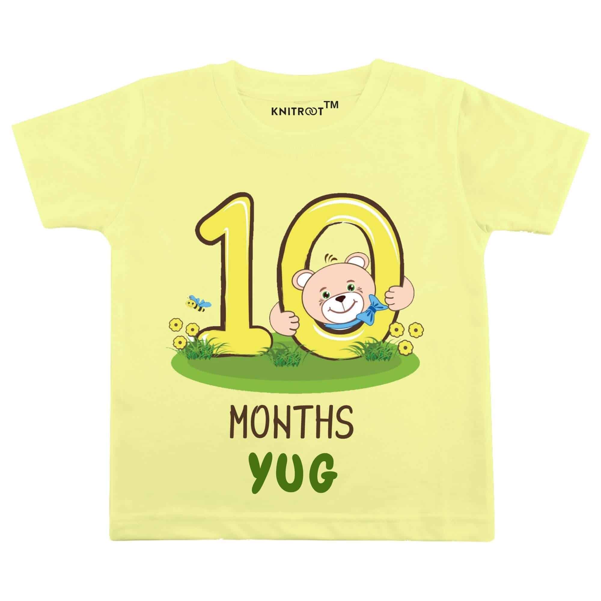 Ten month teddy in tee