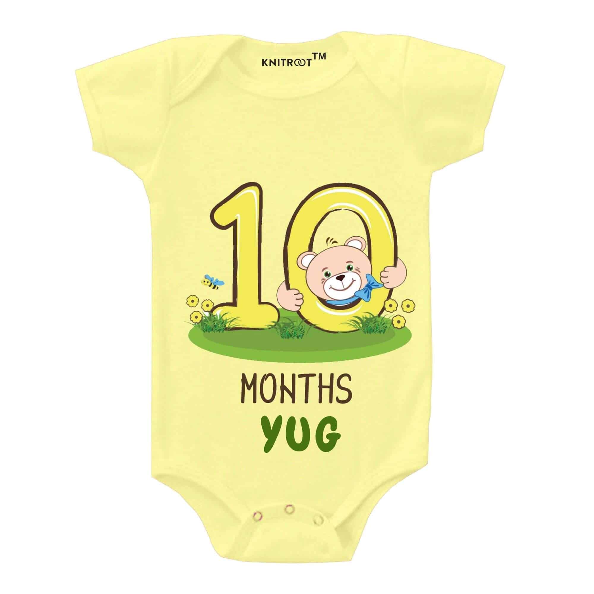 Ten month teddy onesie