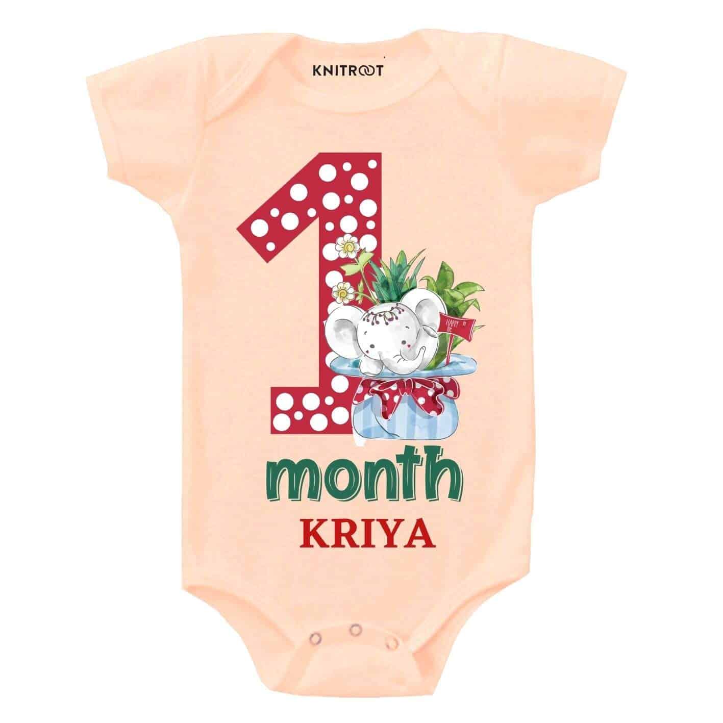 1 Month Birthday Baby Wear