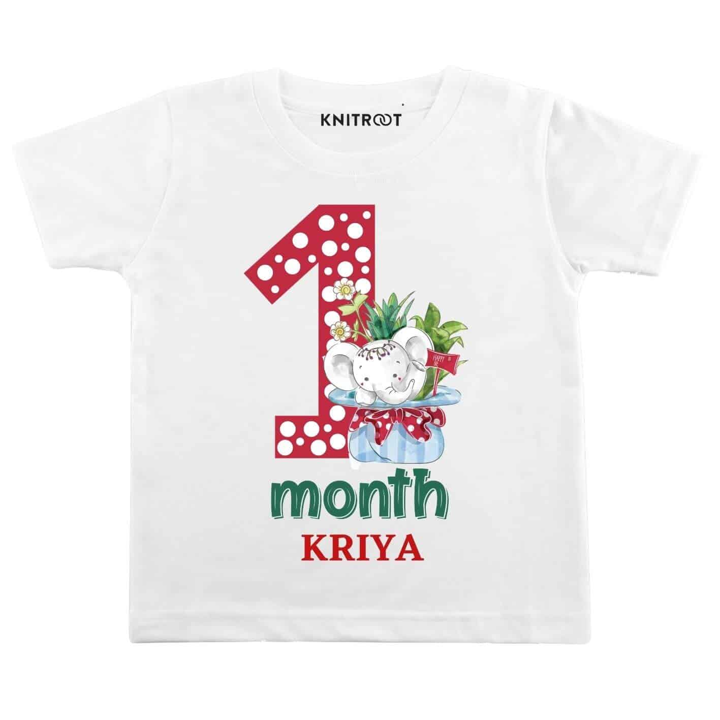 1 Month Birthday Baby wear