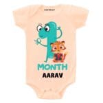 Happy 1st month Birthday Baby Outfit
