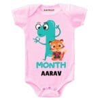 Happy 1st month Birthday Baby Outfit