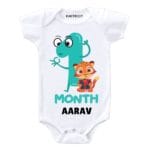 Happy 1st month Birthday Baby Outfit