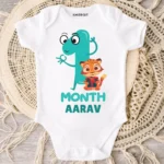 Happy 1st month Birthday Baby Outfit