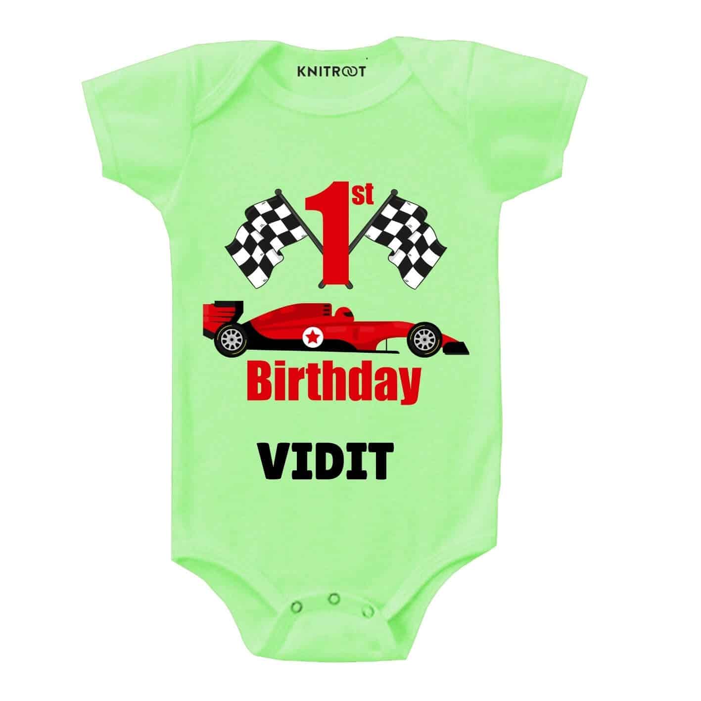 1st Birthday-Car Toddler Outfit