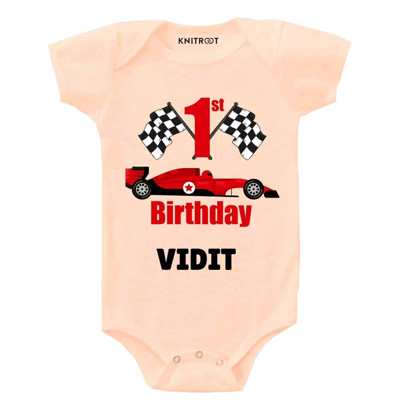 1st Birthday-Car Toddler Outfit