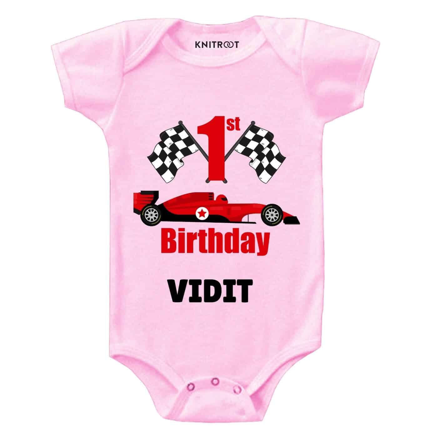 1st Birthday-Car Toddler Outfit