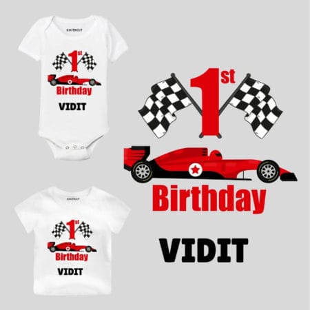 1st Birthday-Car Toddler Outfit