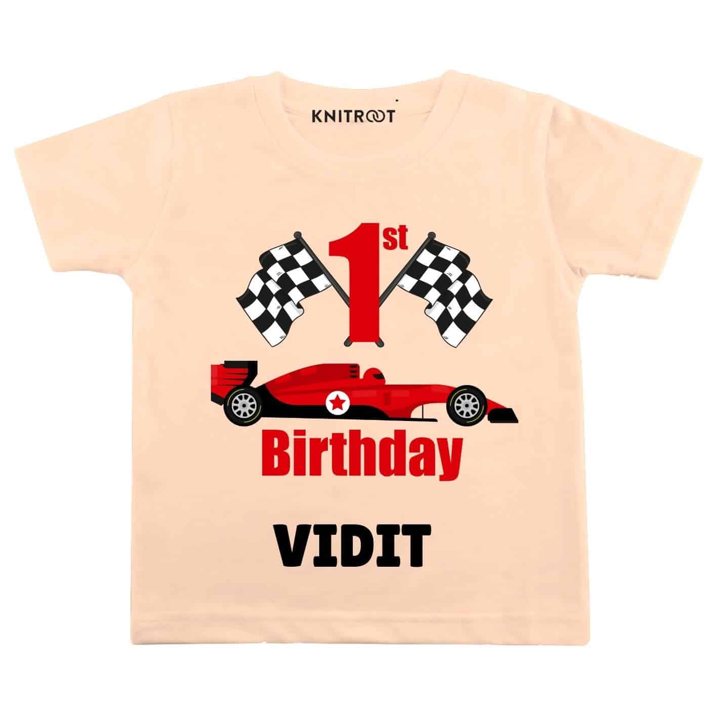 1st Birthday-Car Toddler Outfit