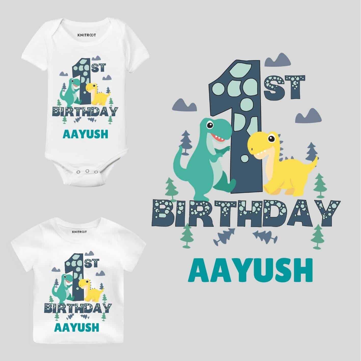 1st Birthday-dino Toddler wear