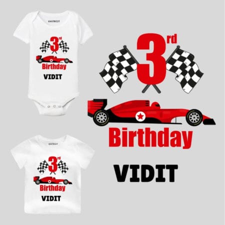 3rd Birthday-Car Personalized Outfit
